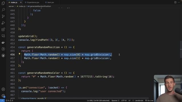 Multiplayer Game Tutorial with R3F & Socket.io: Pathfinding смотреть онлайн