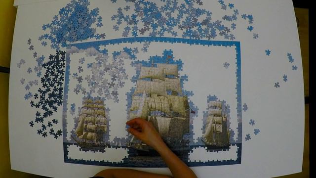 Jigsaw Puzzle Time-lapse - Race Start, by Castorland - 1000 pieces смотреть онлайн
