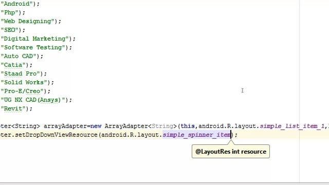 Working With Spinner View In Android Studio(In Hindi) смотреть онлайн