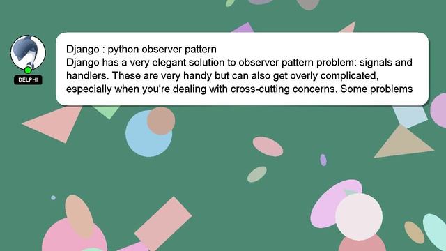 Django : python observer pattern смотреть онлайн