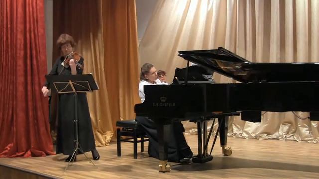 F Mendelssohn Piano and Violin concerto d moll 2 mvt Елена Мальцева,(скрипка), Светлана Кудина смотреть онлайн