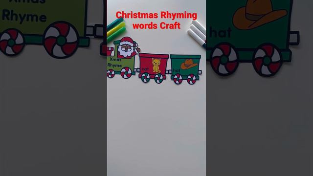 Christmas Rhyming Words Craft #christmastrain #christmascrafts #rhymingwords #rhyming смотреть онлайн