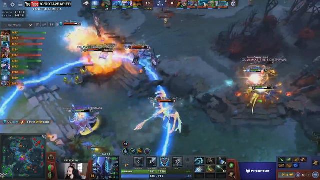 OG vs SECRET - Insane INHUMAN Reaction Lotus Orb смотреть онлайн
