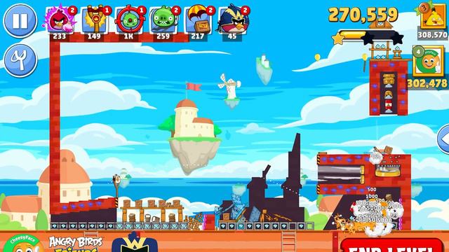 Angry Birds Friends When Pigs Fly Tournament 1237 Level 1 No Power UP смотреть онлайн