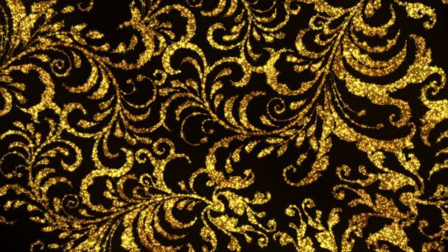 VJ LOOPS 2021- Golden Floral Art Motion Background || Floral Shiny Wedding Mandala Art Free VJ Loop