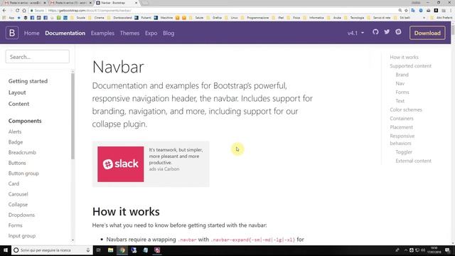 Bootstrap: Navbar смотреть онлайн