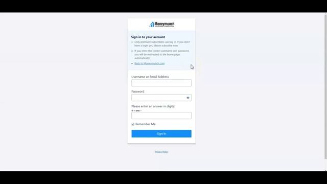 How to login to Moneymunch.com смотреть онлайн