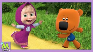 Ми-Ми-Мишки против Маши.Мультяшные Гонки.Кто Самый Быстрый