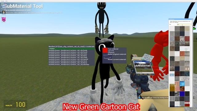 NEW COLORED CARTOON CATS! Garrys Mod [Colorful Cartoon Cat Red Green Blue Trevor Henderson] Gamepla смотреть онлайн