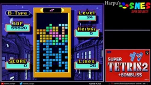 SNES Super Side Quest - Game # 252 - Super Tetris 2 + Bombliss [4/11] смотреть онлайн