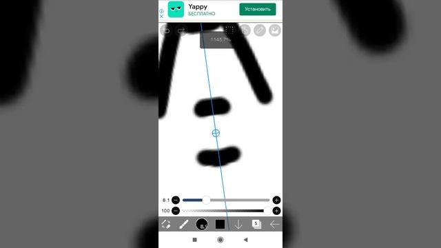 как нарисовать портрет в приложении Ibis Paint x. смотреть онлайн