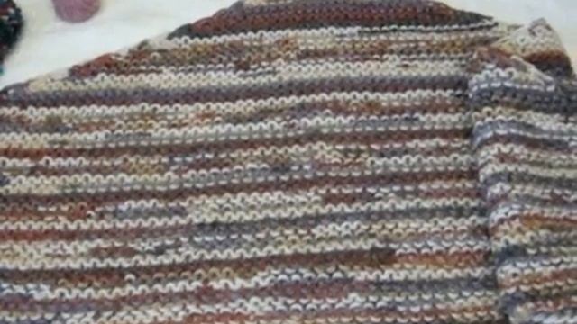 Как связать простой бактус платочной вязкой. Подробный МК смотреть онлайн