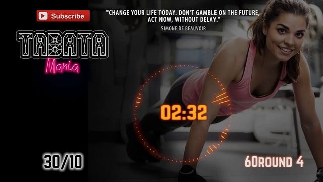 TABATA 30/10 - HiiT Workout music w/ TIMER - Tobu смотреть онлайн