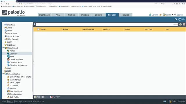 Global Protect Basic Configuration