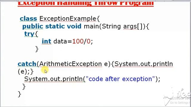 Arithmetic Exception Program In Java || Arithmetic Exception Handling Program In Java смотреть онлайн