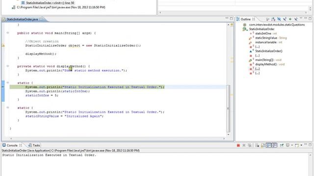 Static Block In Java смотреть онлайн