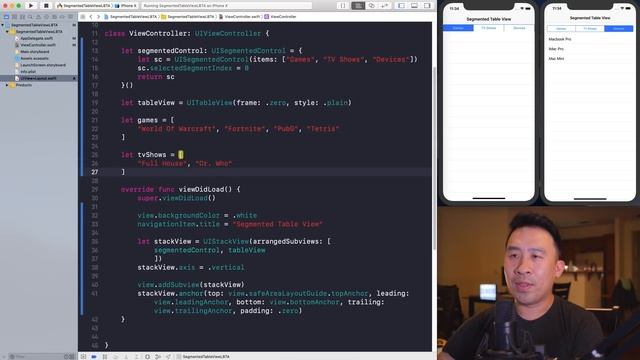 Custom Segment Controlled UITableView User Request смотреть онлайн