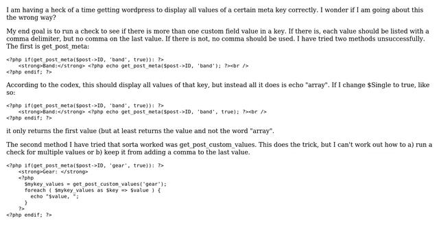 Wordpress: Run a check for multiple meta key values смотреть онлайн