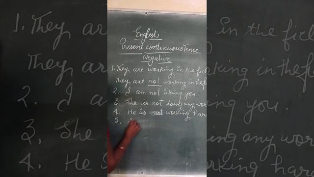 Past Continuous Tense Negative