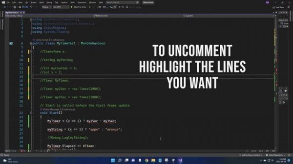How to Comment Multiple Lines in Microsoft Visual Studio