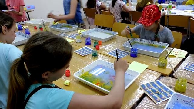 2019 06 06 Орбита Эбру рисование на воде смотреть онлайн