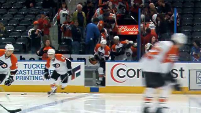 Philadelphia Flyers Come Out On Ice In Atlanta