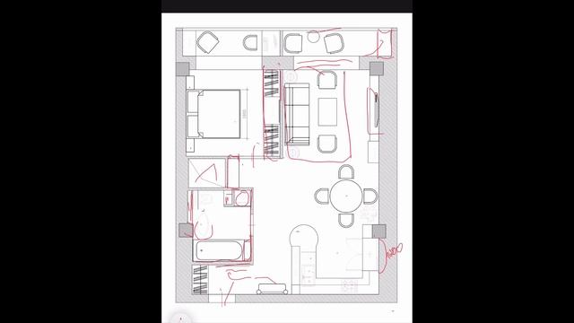 Разбор планировки застройщика. Однушка 61 м/кв. смотреть онлайн