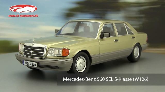 ck-modelcars-video: Mercedes-Benz S-Klasse (W126) Baujahr 1985 distelgrün/grau iScale смотреть онлайн