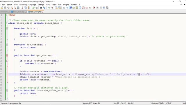 Moodle 4.1 - Create a custom block (Moodle Development) смотреть онлайн