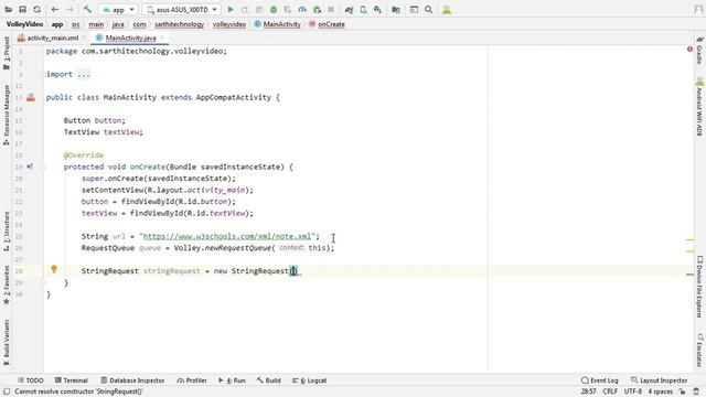 String Request, Volley Library Android Studio Tutorial, How to use Volley in Android Studio смотреть онлайн