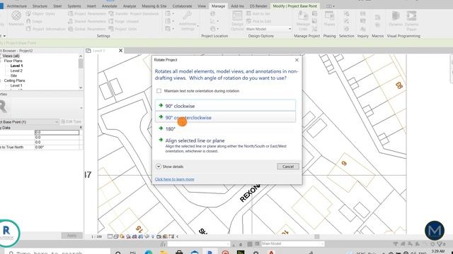 Set Up Project North and True North in Revit Tutorial смотреть онлайн