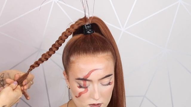 Medusa Halloween Hair Tutorial ?? смотреть онлайн