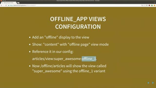 Taking Drupal 8 Sites Offline: airplane mode surfing! смотреть онлайн