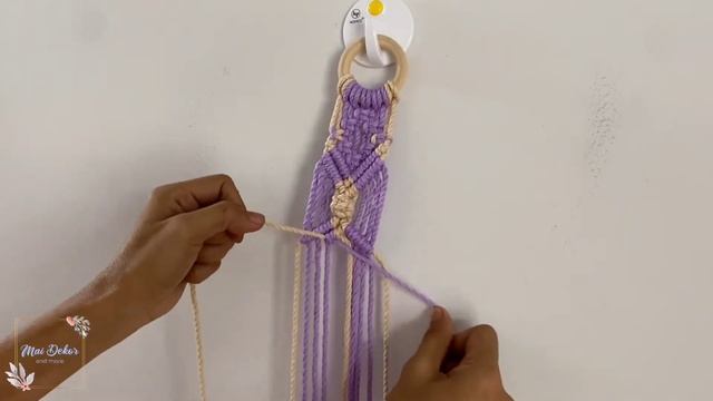 DIY Macramé Two-Color Double Hat Hanger смотреть онлайн