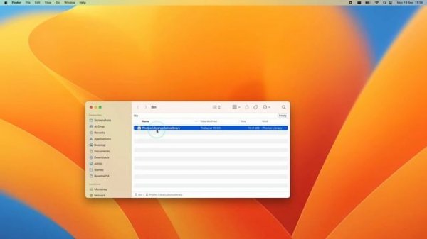 How to delete Photos library on a Mac (macOS Ventura)