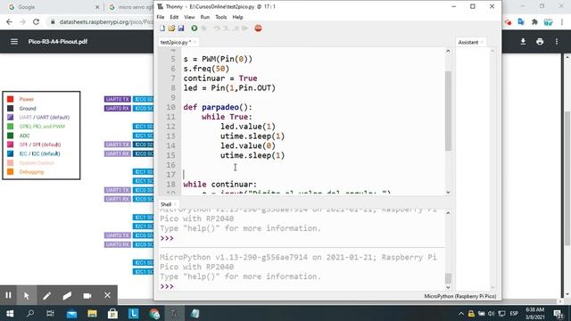 Raspberry Pi Pico: Manejando hilos en Micro Python смотреть онлайн