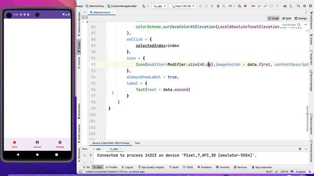 Kotlin With Jetpack Compose Ui And Material 3: Custom Bottom Navigations смотреть онлайн