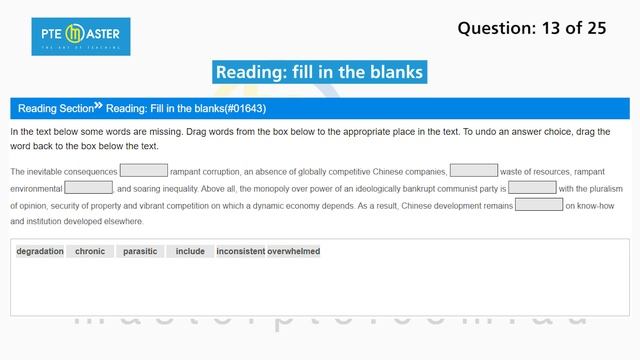 Most repeated PTE Reading Fill in the Blanks questions 01/11-08/11/23 смотреть онлайн
