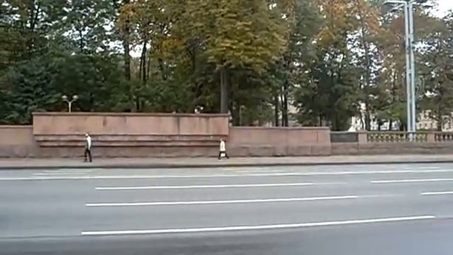 Беларусь, город Минск, Октябрьская площадь смотреть онлайн