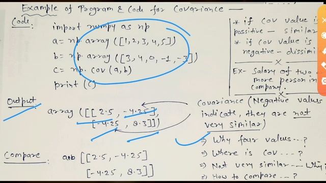Applications of #NumPy Arrays || #PyThon ||Covariance|Correlation|Linear Regression || #VIDHU_MISHR смотреть онлайн