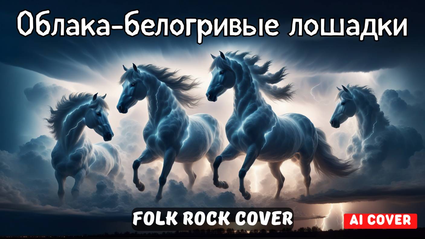 Облака - белогривые лошадки (Ai Cover) - Folk Rock Cover