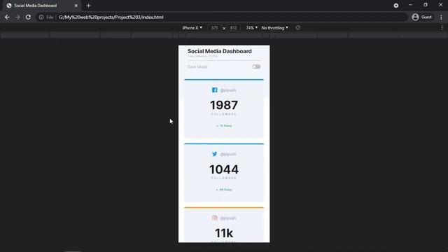 Responsive Social Media Dashboard Using HTML, CSS and JS ?? смотреть онлайн