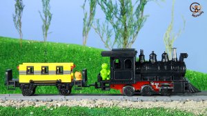 Мультик про Машинки. Машинки в луже, Поезд и Синий трактор. МанкиМульт