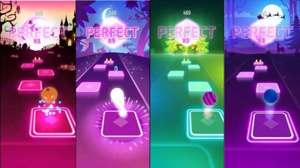 Unity || Tiles Hop - Play With 4 Different Themes And Different Balls || EDM rush !