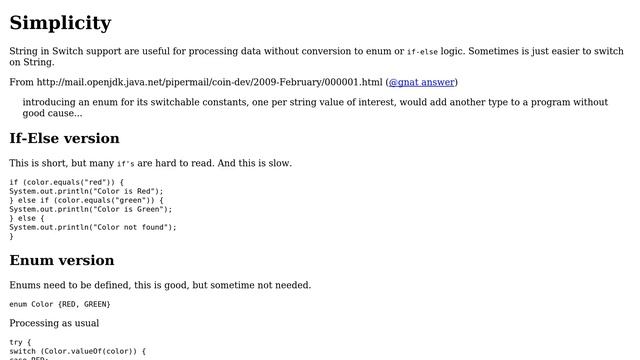 Software Engineering: What is the benefit of switching on Strings in Java 7? (7 Solutions!!) смотреть онлайн