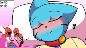 Gumball Controla Cariñosamente a Nicole Watterson