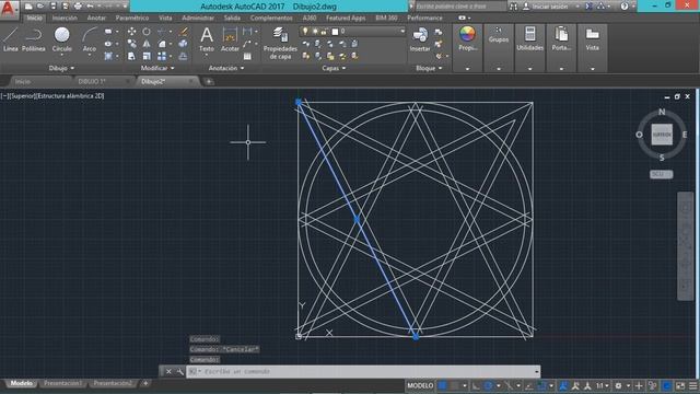 TUTORIAL DIBUJO TIPO ESTRELLA AUTOCAD 2017 смотреть онлайн