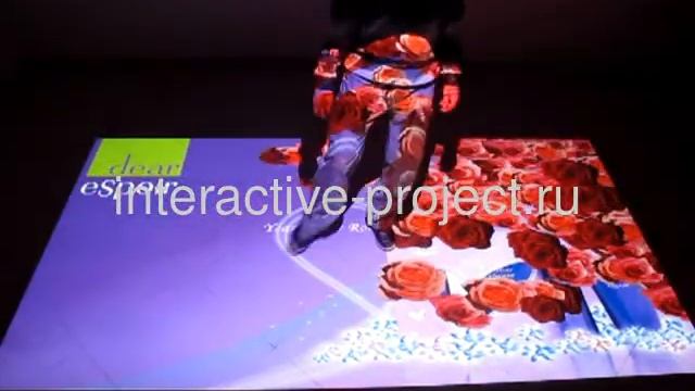 Интерактивный пол цветы interactive-project.ru interactive floor смотреть онлайн