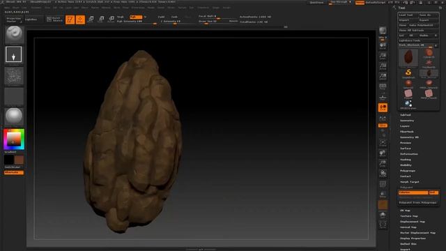 Modular Rock For Games Tutorial PART 6 of 6 - Z brush Polypaint and Export смотреть онлайн
