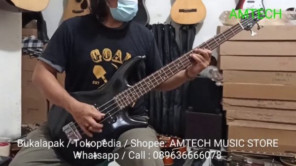 Bass Ibanez Soundgear SDGR 4 senar test Amtech Music Store jual alat musik jakarta